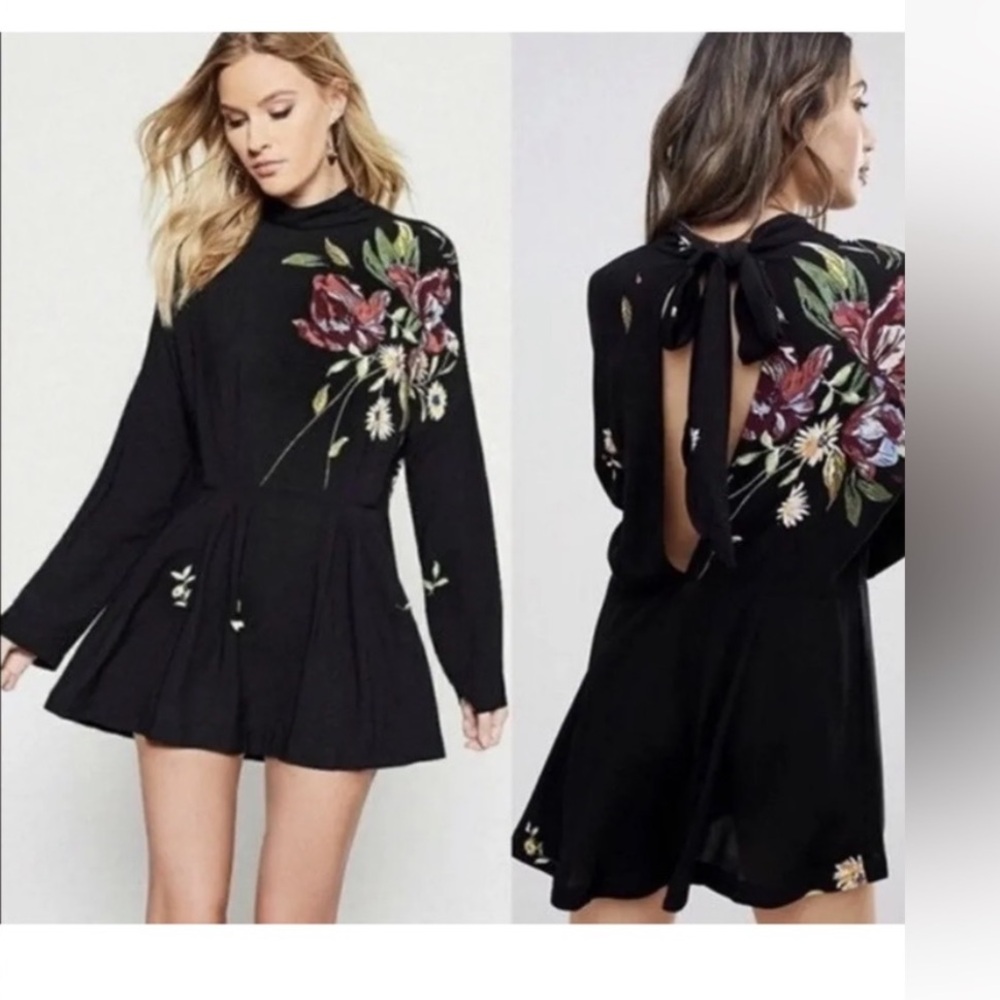 Free people mock neck tunic dress size XS
